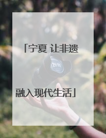 宁夏 让非遗融入现代生活