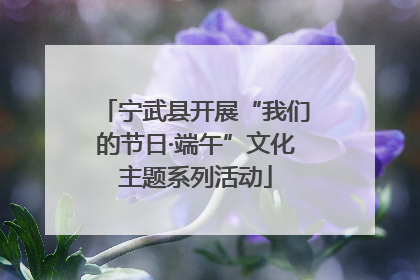 宁武县开展“我们的节日·端午”文化主题系列活动