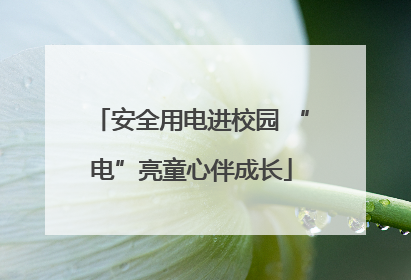 安全用电进校园 “电”亮童心伴成长