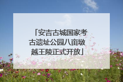 安吉古城国家考古遗址公园八亩墩越王陵正式开放