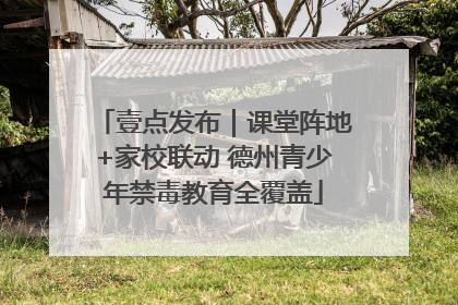 壹点发布｜课堂阵地+家校联动 德州青少年禁毒教育全覆盖