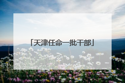 天津任命一批干部