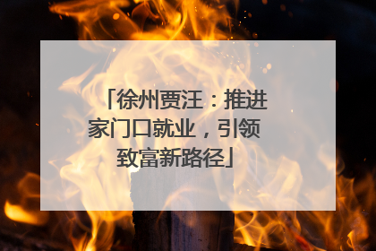 徐州贾汪：推进家门口就业，引领致富新路径