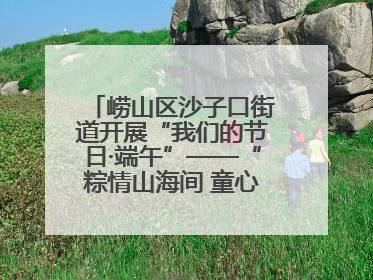 崂山区沙子口街道开展“我们的节日·端午”——“粽情山海间 童心乘风浪”文明实践活动
