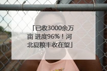 已收3000余万亩 进度96%！河北夏粮丰收在望
