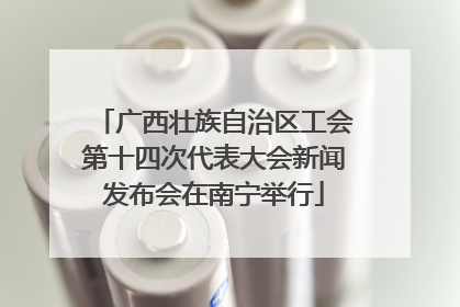 广西壮族自治区工会第十四次代表大会新闻发布会在南宁举行