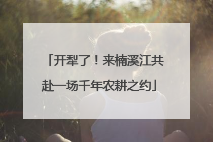 开犁了！来楠溪江共赴一场千年农耕之约