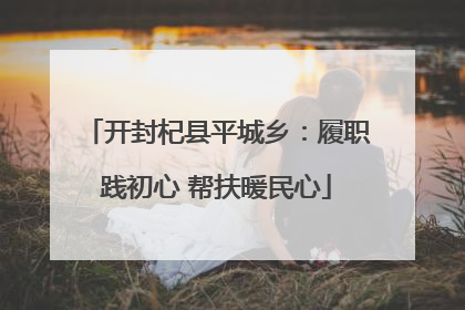 开封杞县平城乡：履职践初心 帮扶暖民心