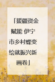 援疆资金赋能 伊宁市乡村蝶变绘就振兴新画卷