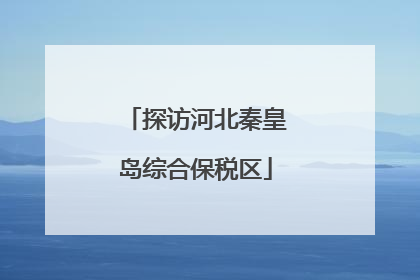 探访河北秦皇岛综合保税区