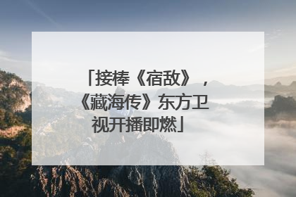 接棒《宿敌》，《藏海传》东方卫视开播即燃