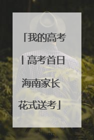 我的高考丨高考首日 海南家长花式送考