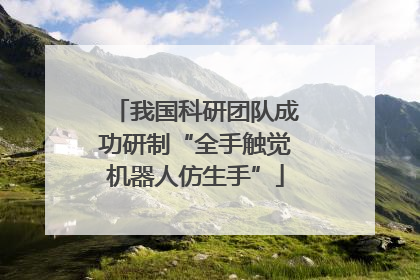 我国科研团队成功研制“全手触觉机器人仿生手”