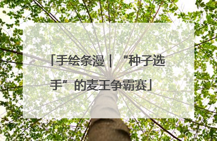手绘条漫｜“种子选手”的麦王争霸赛