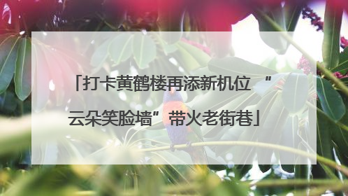 打卡黄鹤楼再添新机位 “云朵笑脸墙”带火老街巷