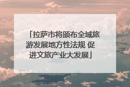 拉萨市将颁布全域旅游发展地方性法规 促进文旅产业大发展
