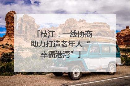 枝江：一线协商助力打造老年人“幸福港湾”