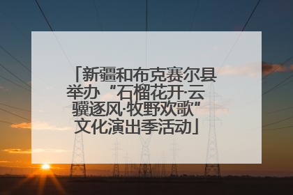新疆和布克赛尔县举办“石榴花开·云骥逐风·牧野欢歌”文化演出季活动