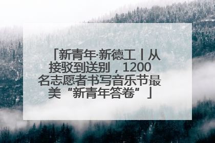 新青年·新德工丨从接驳到送别，1200名志愿者书写音乐节最美“新青年答卷”