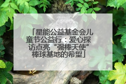 星能公益基金会儿童节公益行：爱心探访点亮“强棒天使”棒球基地的希望