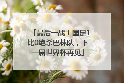 最后一战！国足1比0绝杀巴林队，下一届世界杯再见