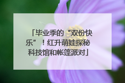 毕业季的“双份快乐”！红升萌娃探秘科技馆和帐篷派对