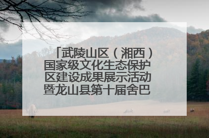 武陵山区（湘西）国家级文化生态保护区建设成果展示活动暨龙山县第十届舍巴日即将启幕