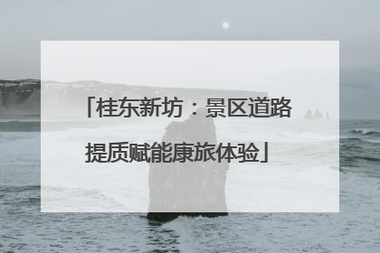 桂东新坊：景区道路提质赋能康旅体验