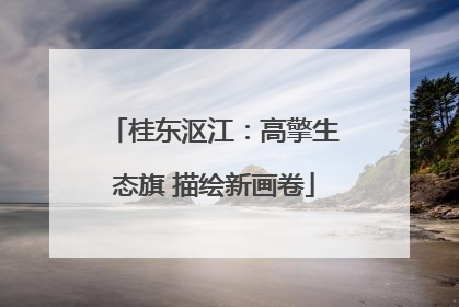桂东沤江：高擎生态旗 描绘新画卷