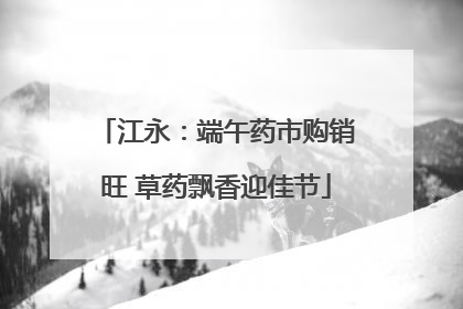 江永：端午药市购销旺 草药飘香迎佳节