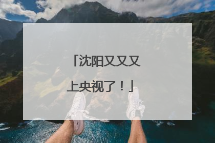 沈阳又又又上央视了！