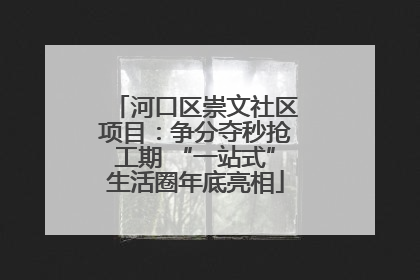 河口区崇文社区项目：争分夺秒抢工期 “一站式”生活圈年底亮相