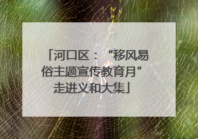 河口区：“移风易俗主题宣传教育月”走进义和大集