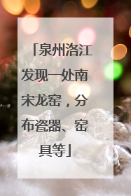 泉州洛江发现一处南宋龙窑，分布瓷器、窑具等