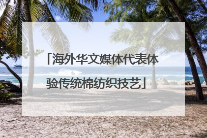 海外华文媒体代表体验传统棉纺织技艺