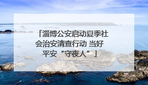 淄博公安启动夏季社会治安清查行动 当好平安“守夜人”