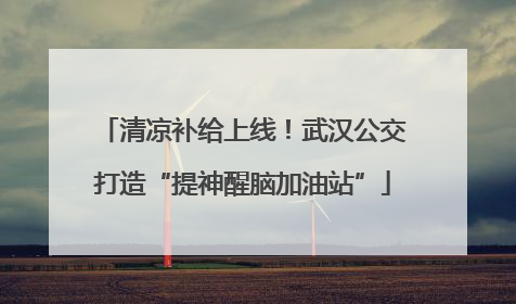 清凉补给上线！武汉公交打造“提神醒脑加油站”