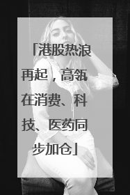 港股热浪再起，高瓴在消费、科技、医药同步加仓
