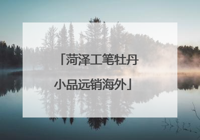 菏泽工笔牡丹小品远销海外