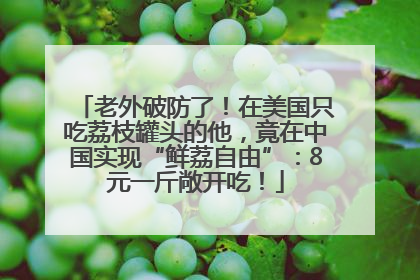 老外破防了！在美国只吃荔枝罐头的他，竟在中国实现“鲜荔自由”：8元一斤敞开吃！