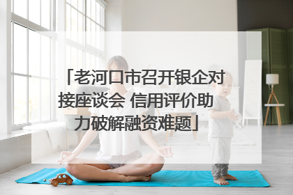 老河口市召开银企对接座谈会 信用评价助力破解融资难题