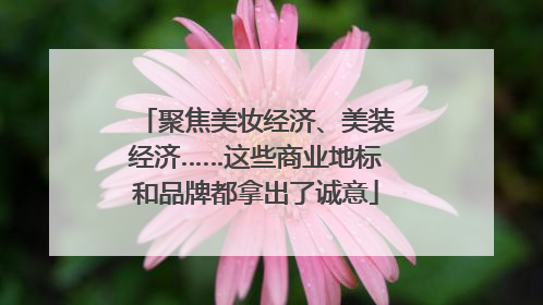 聚焦美妆经济、美装经济……这些商业地标和品牌都拿出了诚意