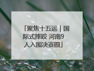 聚焦十五运｜国际式摔跤 河南9人入围决赛圈
