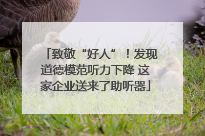 致敬“好人”！发现道德模范听力下降 这家企业送来了助听器