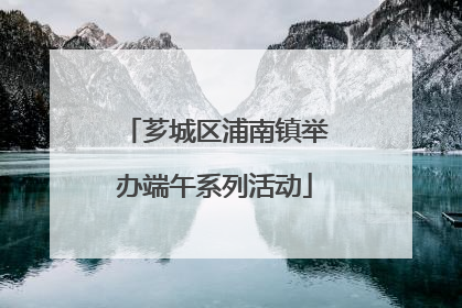 芗城区浦南镇举办端午系列活动