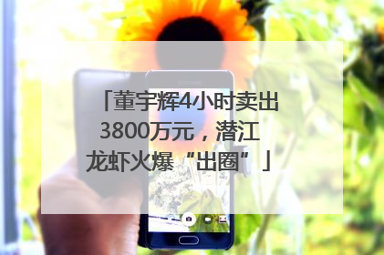 董宇辉4小时卖出3800万元，潜江龙虾火爆“出圈”
