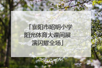 襄阳市昭明小学阳光体育大课间展演闪耀全场