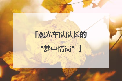 观光车队队长的“梦中情岗”