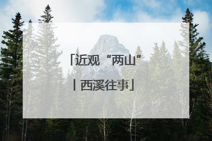近观“两山”丨西溪往事