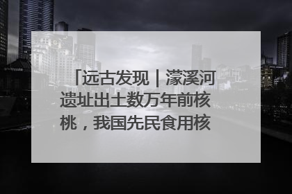 远古发现｜濛溪河遗址出土数万年前核桃，我国先民食用核桃历史大幅提前